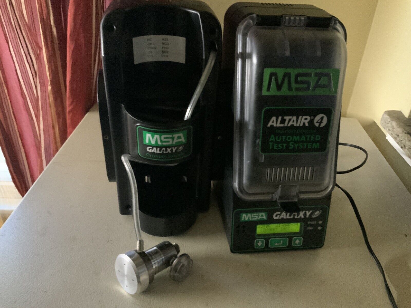 MSA Galaxy Altair 4 Multi Gas Detector Automated Test System Calibration