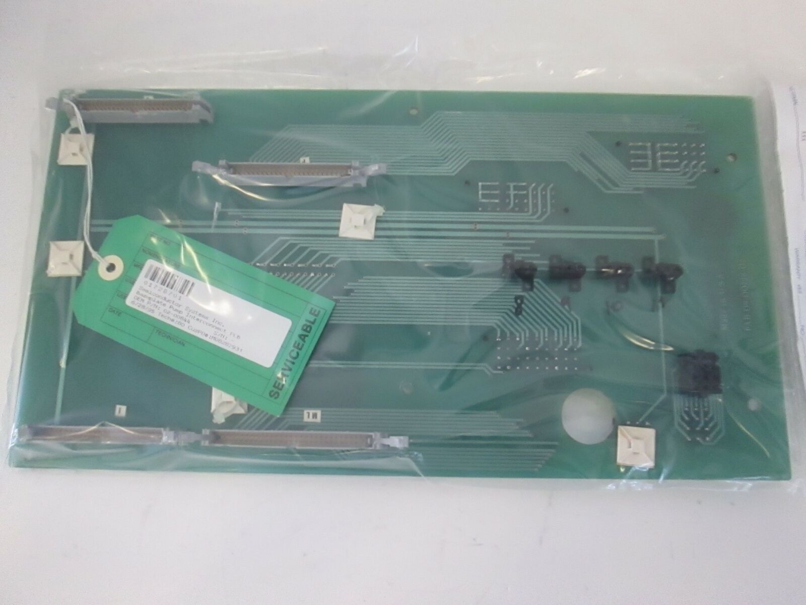 Semiconductor Systems Inc. Baseplate Pump Interconnect PCB, 02-00844, Rfrb