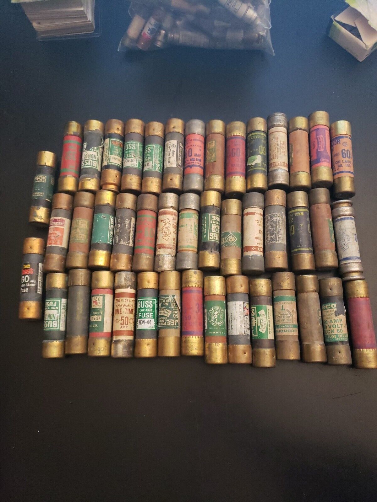 Lot Of 45 - Vintage Industrial House Fuses Various  Mixed
