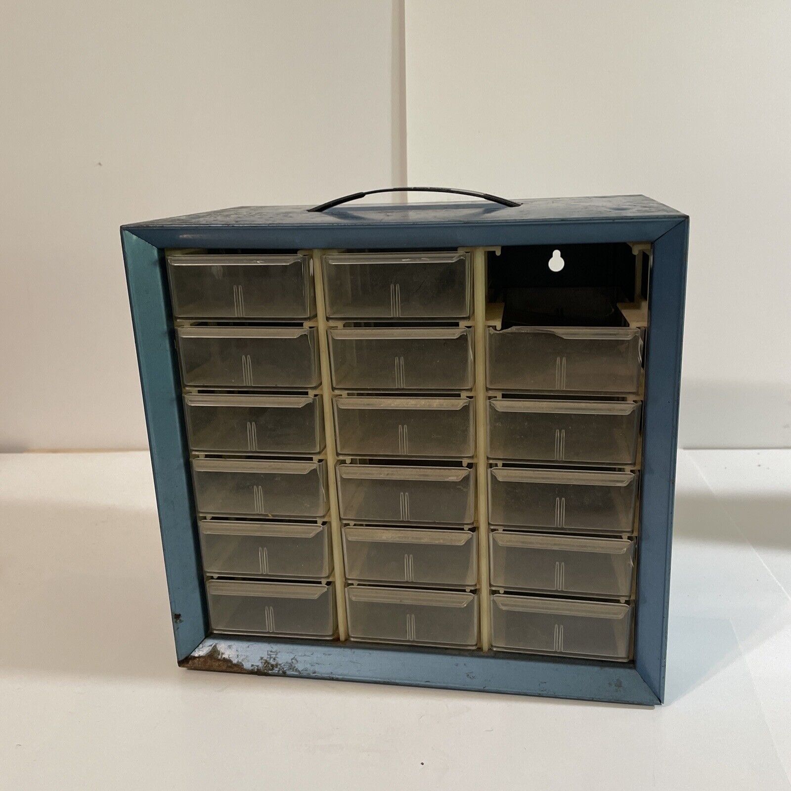 Vintage akro mils storage cabinet Parts Drawer Organizer 9.5x10x6 18 Drawer