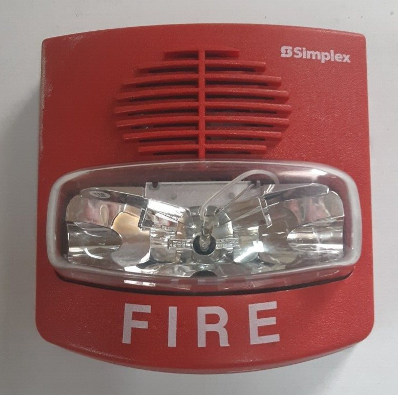 Vintage Simplex  Fire Alarm Horn Strobe Used