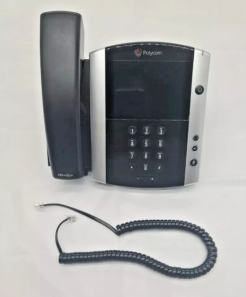Polycom VVX 601 VoIP IP Phone, Stand & Power Blem Tested VVX601 2201-48600-001