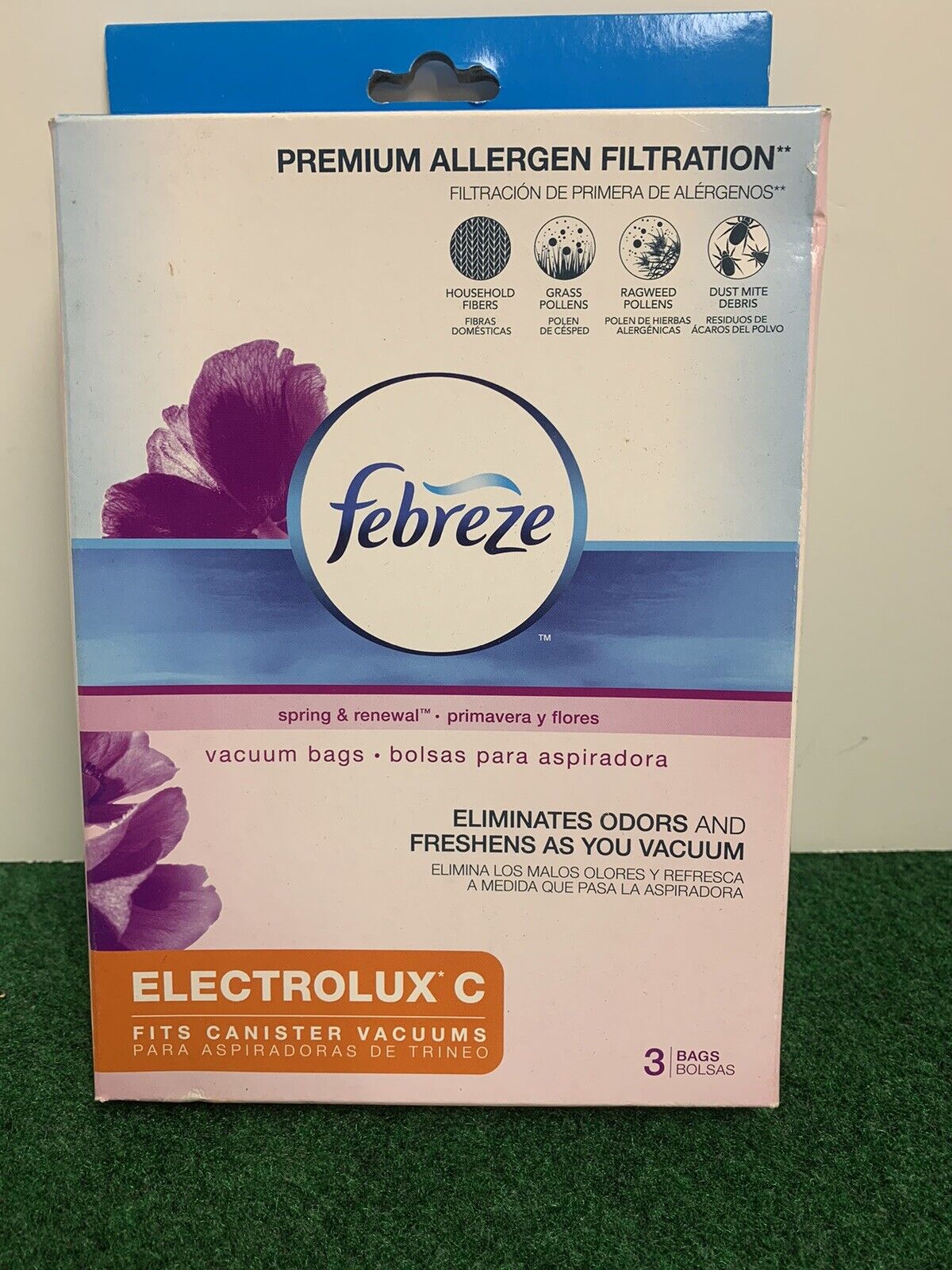 Febreze - Vacuum Filter - Electrolux C Bags - Spring & Renewal Scent  - 3pk