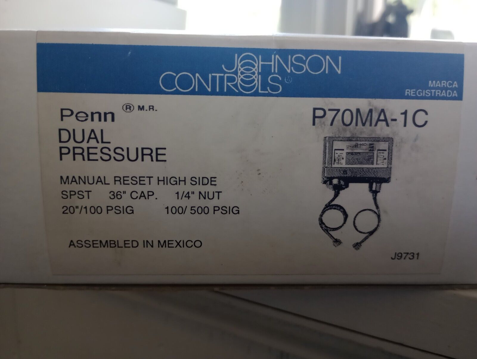 Johnson Controls P70MA-1C dual pressure