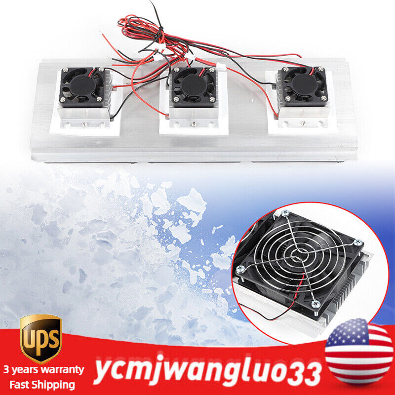 Semiconductor Refrigeration DIY Cooler Thermoelectric Cooling Device System  