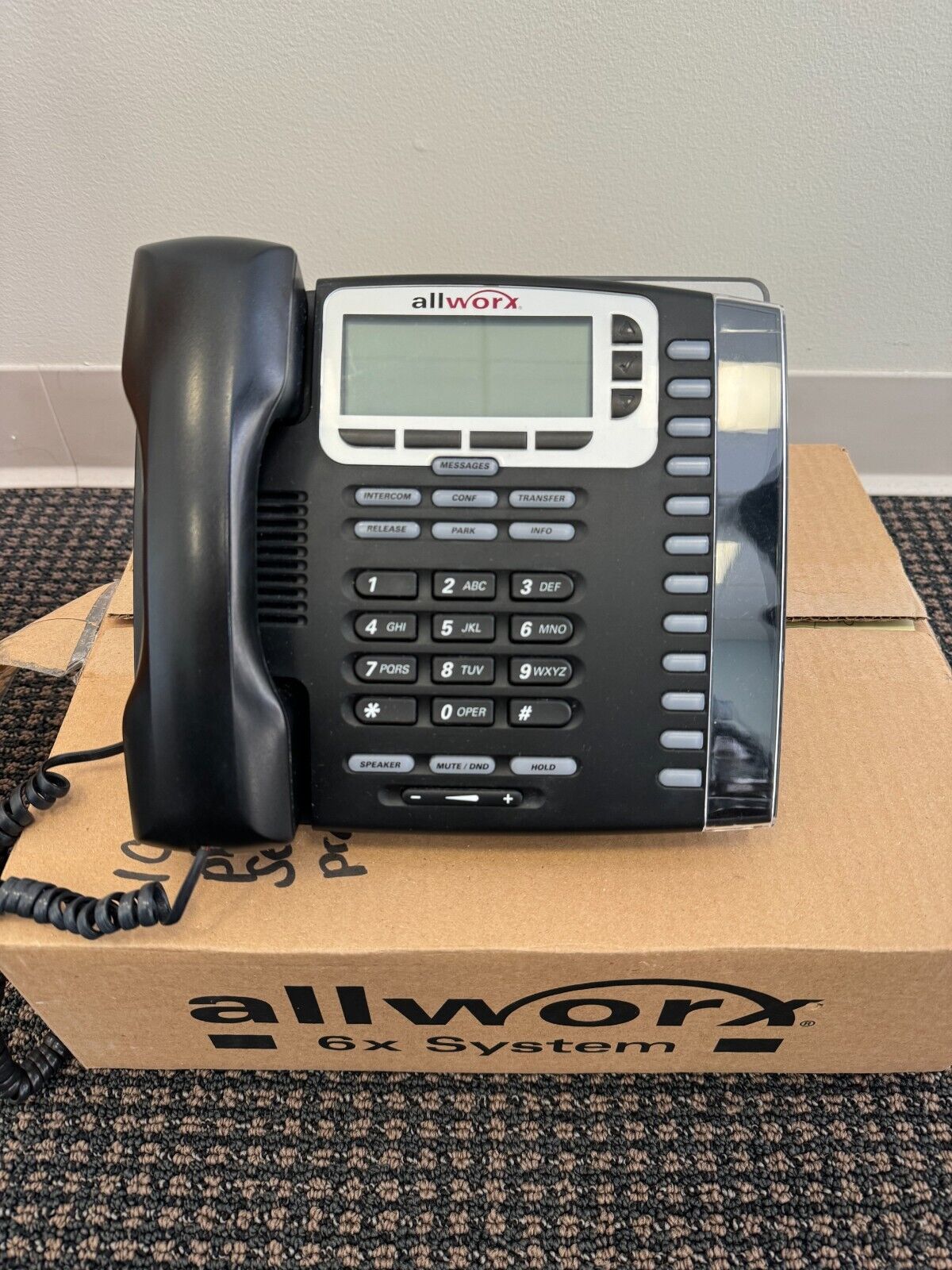 Allworx Lot 12x 9212L Backlit Voip Display IP Phone and Allworx 6x Server