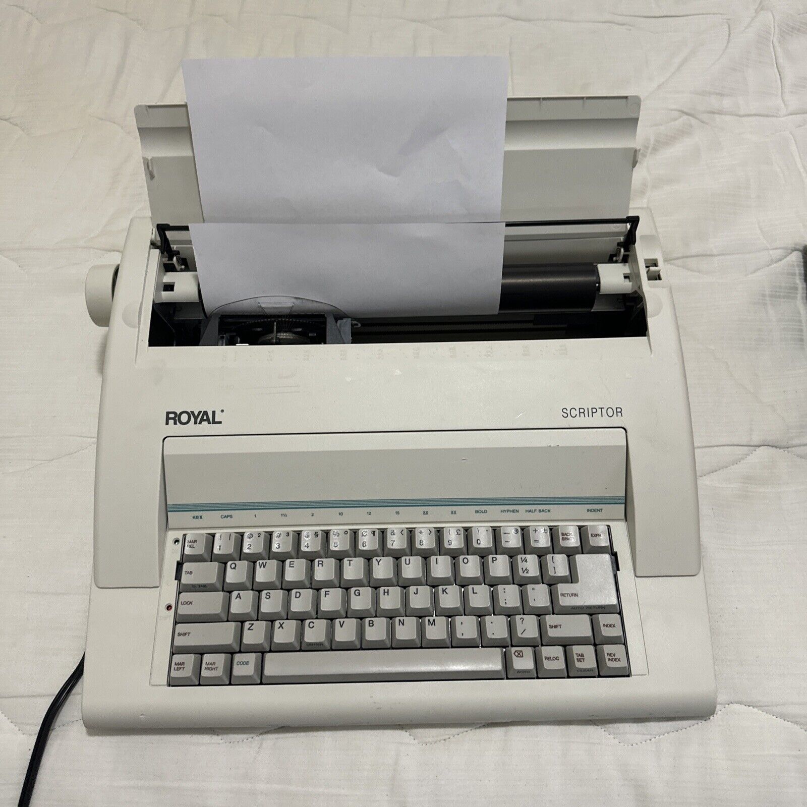 Vintage Royal Scriptor AX-150 Portable Electronic Typewriter Working Condition