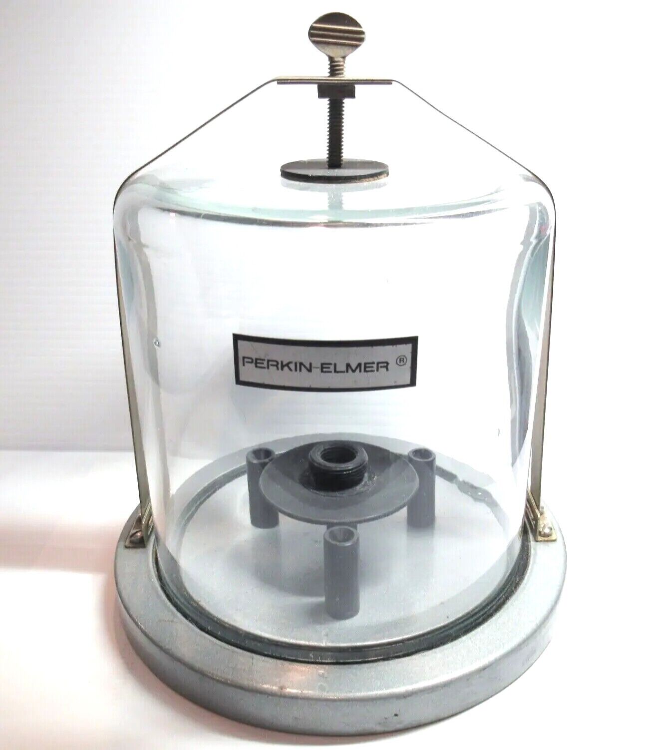 Vintage Glass Perkin Elmer Testing Chamber