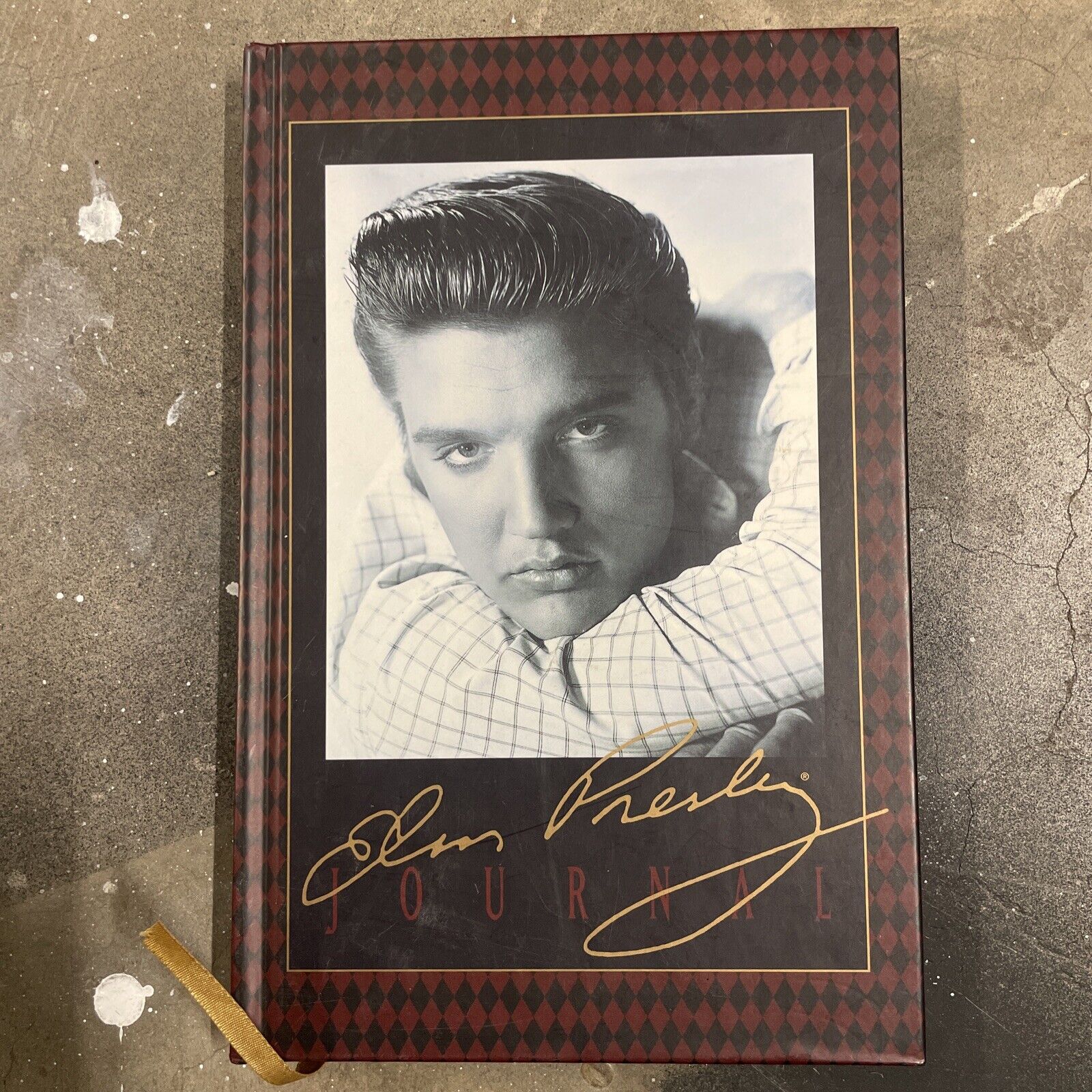 Vintage Anything Book Journal Blank/Unused Elvis Presley Hard Cover 1998