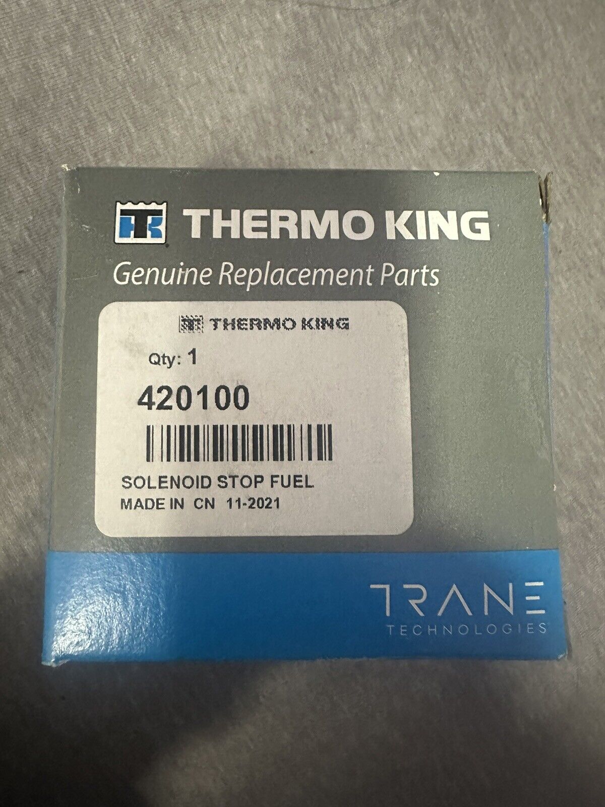THERMO KING GENUINE - 42-100 - STOP-FUEL SOLENOID - OEM -TRIPAC - T-580R-T-1280R