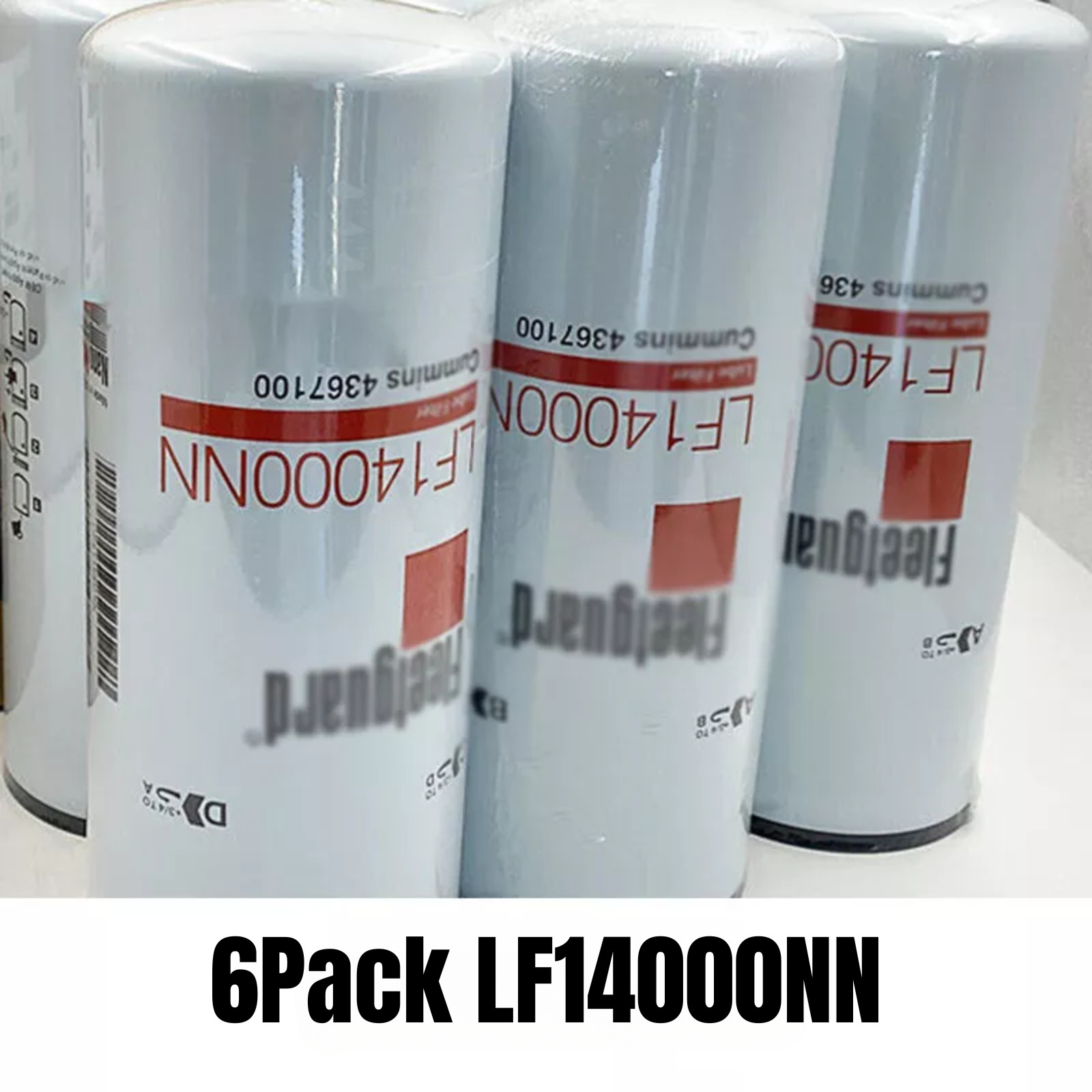 6 Pack Fleetguard LF14000NN Oil Filter Cummins ISX 4367100 NEW