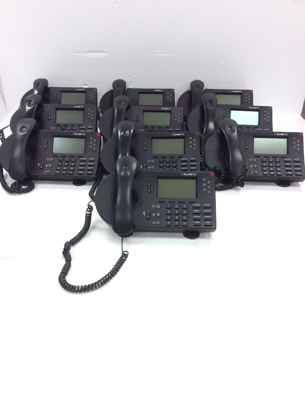 Lot of 15 SHORETEL 560 S6 6 Lines VOIP Business Telephones WORKING 