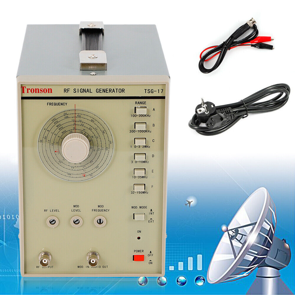 High Frequency RF/AM Radio Frequency Signal Generator TSG-17 100kHz-150MHZ 110V 