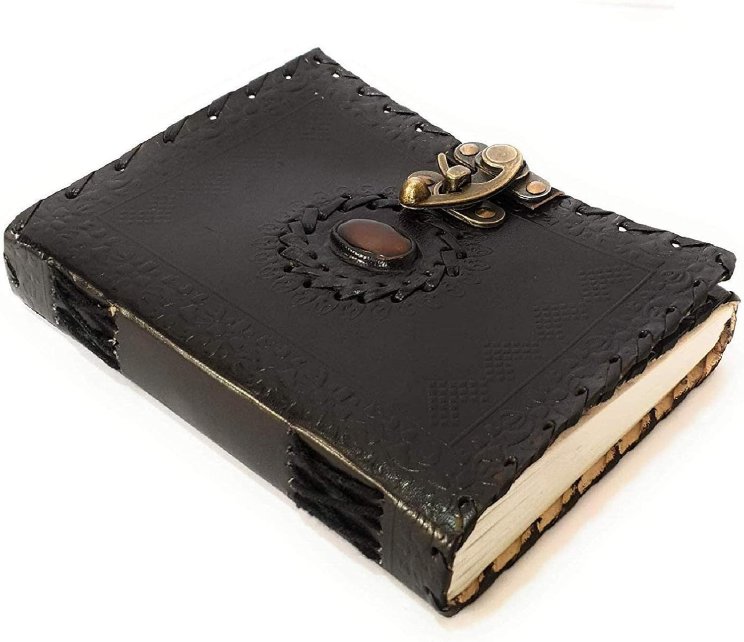 Large Writing Notebook Handmade Leather Bound Vintage Journal for Women&Men with