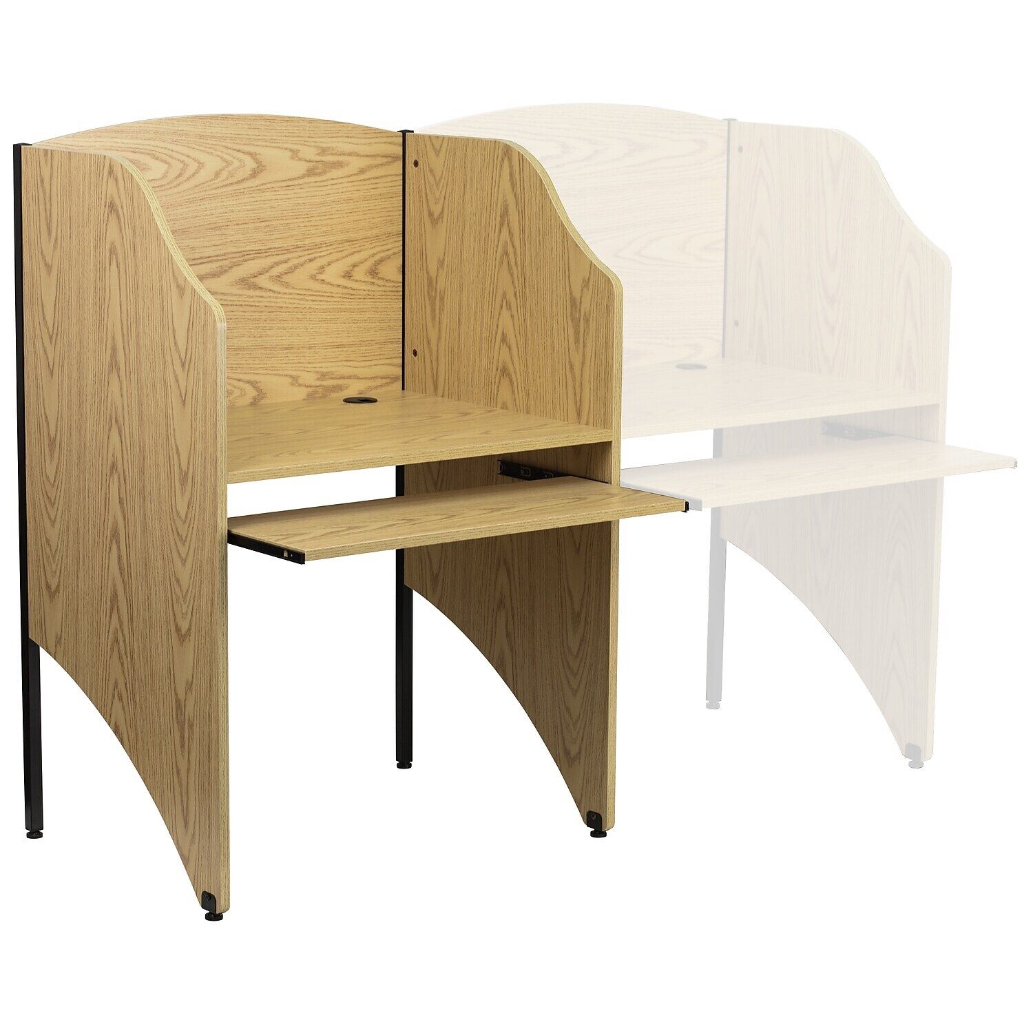 Flash Furniture Starter Study Carrel Oak MTM6201OAK