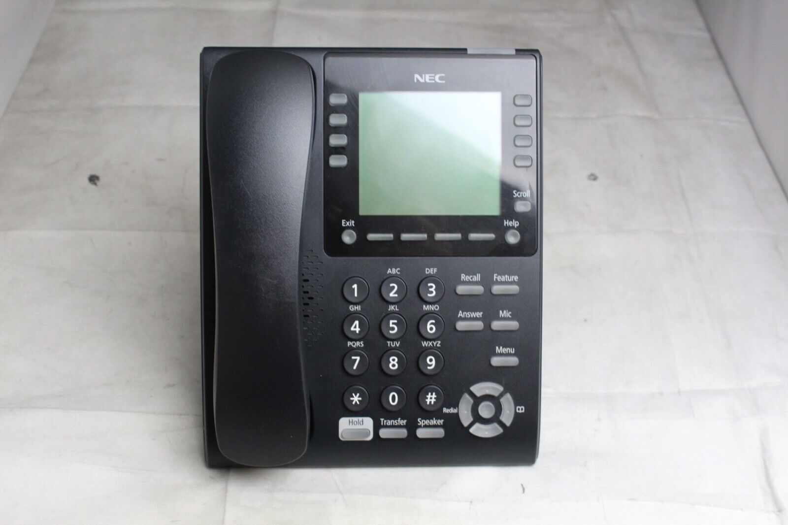 Lot of 10 NEC ITY-8LDX-1 (BK) TEL DT820 8-Button Desi-Less Office IP Phones