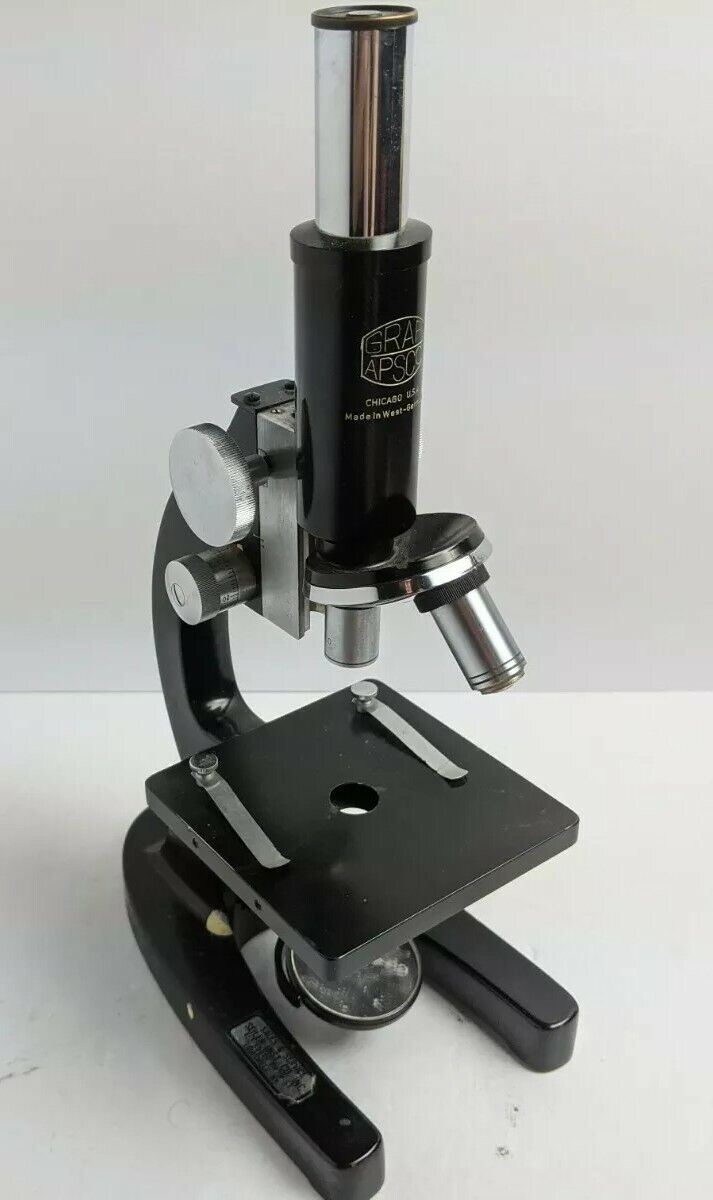 Vintage Graf-Apsco Microscope Germany 
