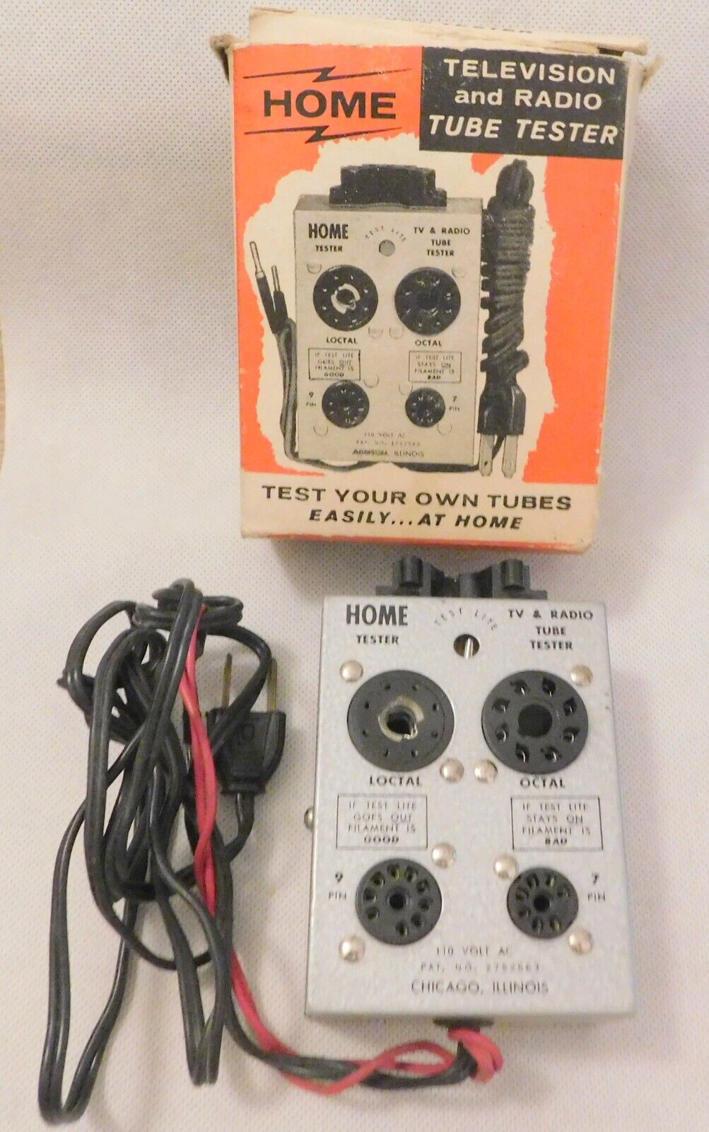 Vintage Home Tester TV & Radio Tube Tester