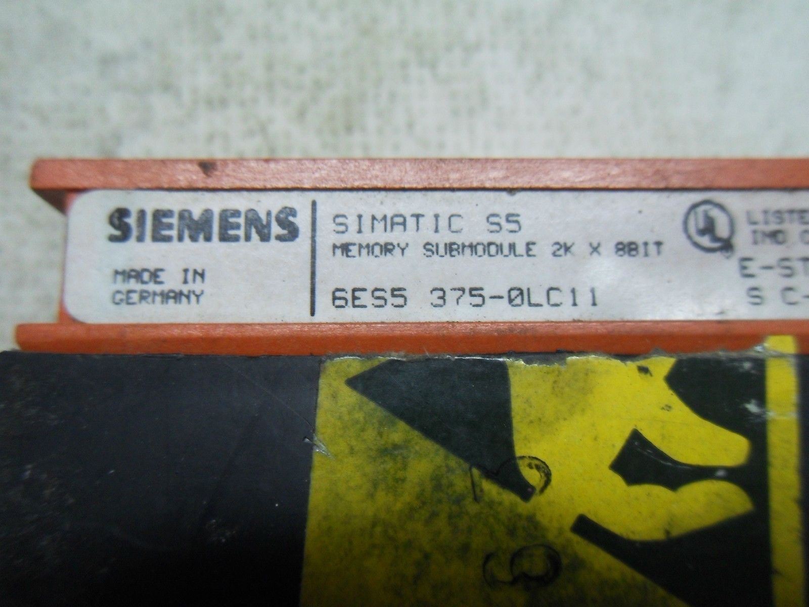 Siemens 6ES5 375-0LC11 Memory Submodule