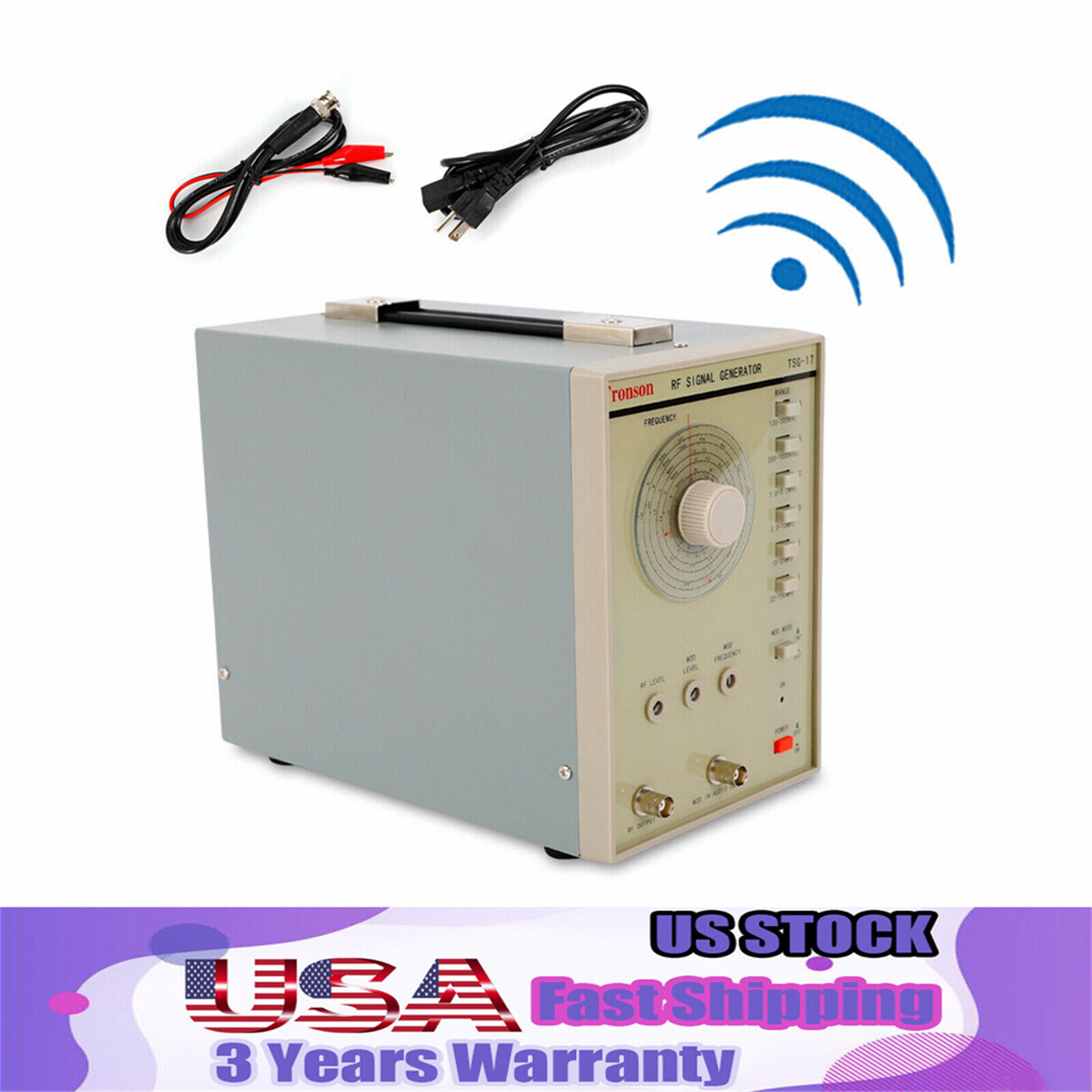 High Frequency RF/AM Radio Frequency Signal Generator 110V TSG-17 100kHz-150MHZ