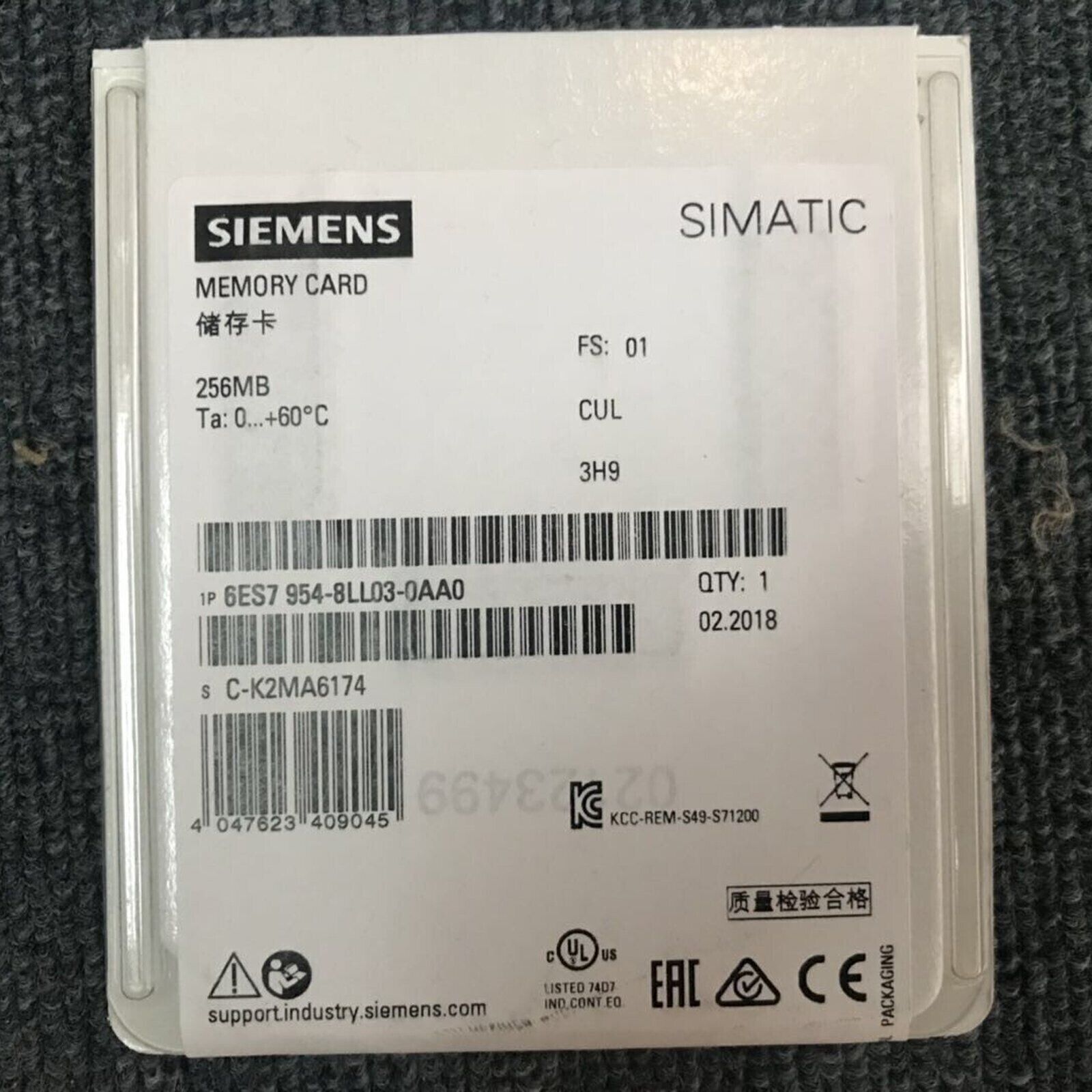 1PC Unopened New Siemens MEMORY CARD 6ES7954-8LL03-0AA0 6ES7 954-8LL03-0AA0