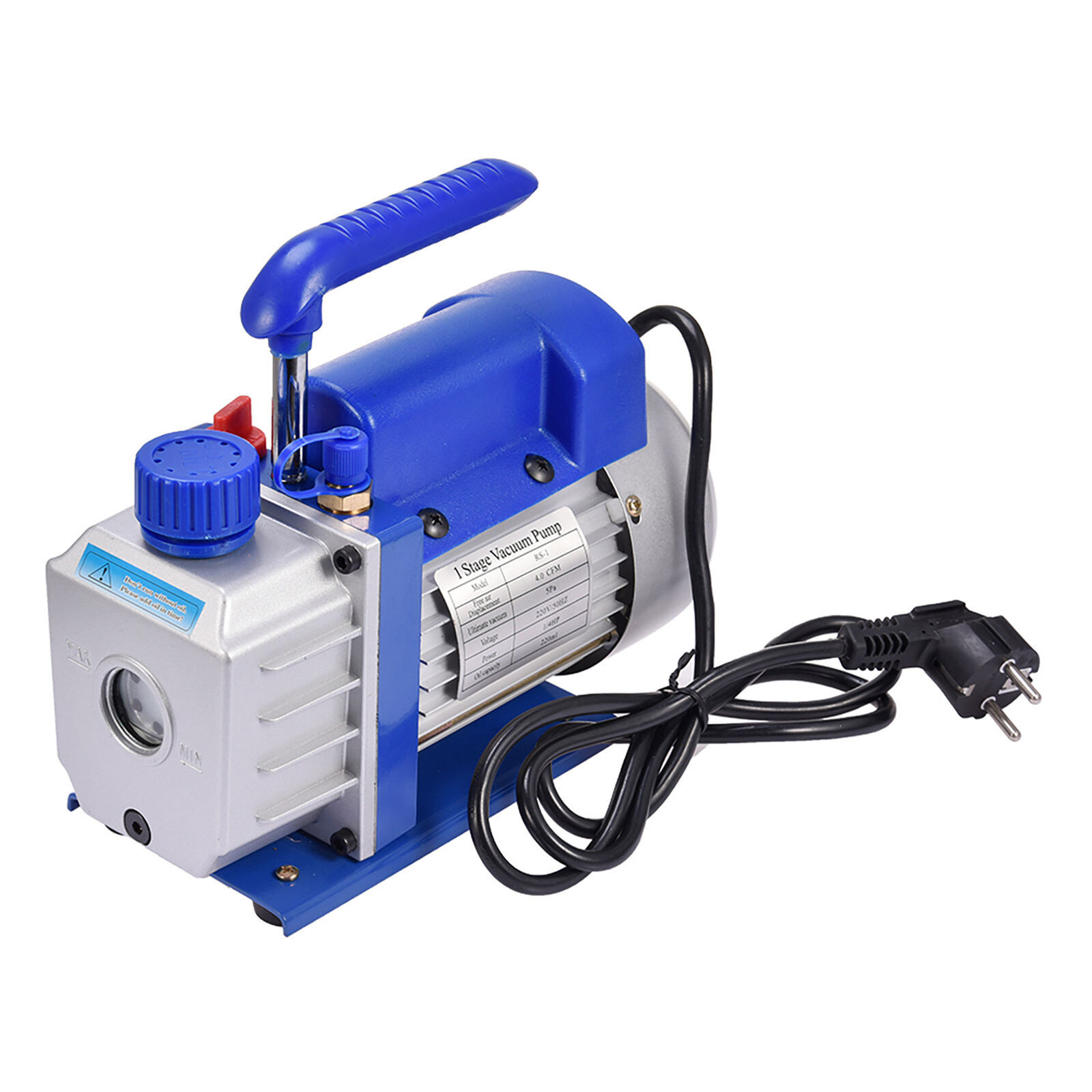 110V 1/4 HP 4CFM Single Stage Rotary Vane Air Vacuum Pump,oil capacity 220ml--