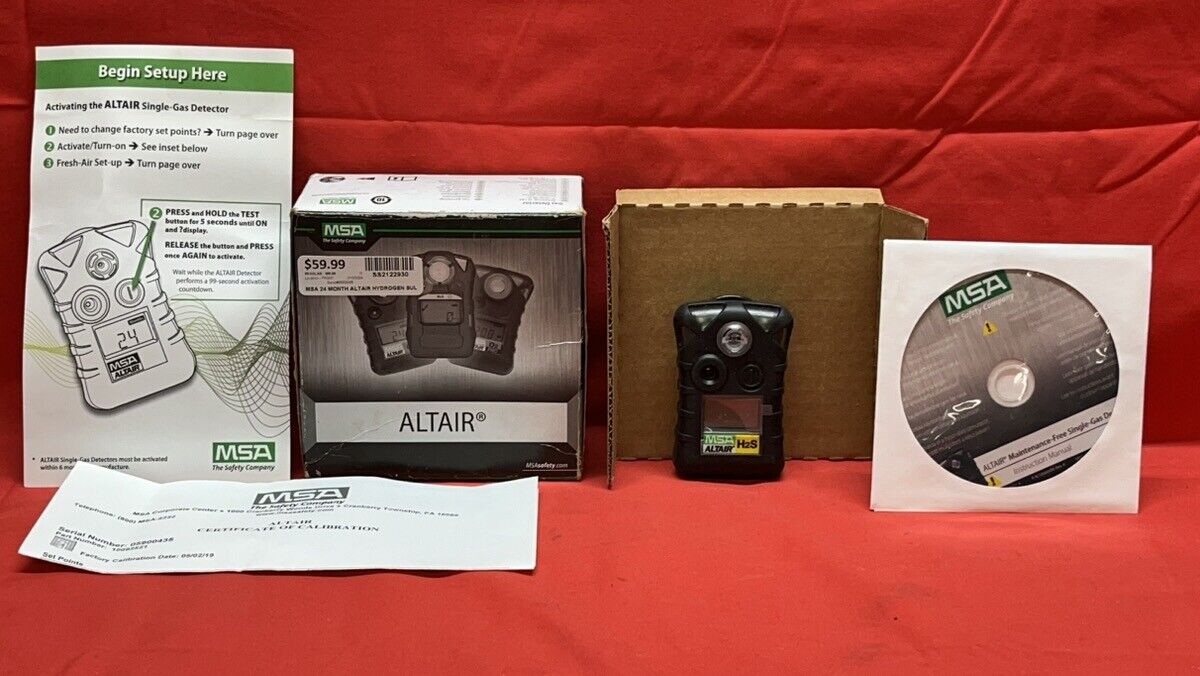 MSA 24 Month Altair Hydrogen Sulfide Gas Monitor/Detector (H2S) (SS2122930)
