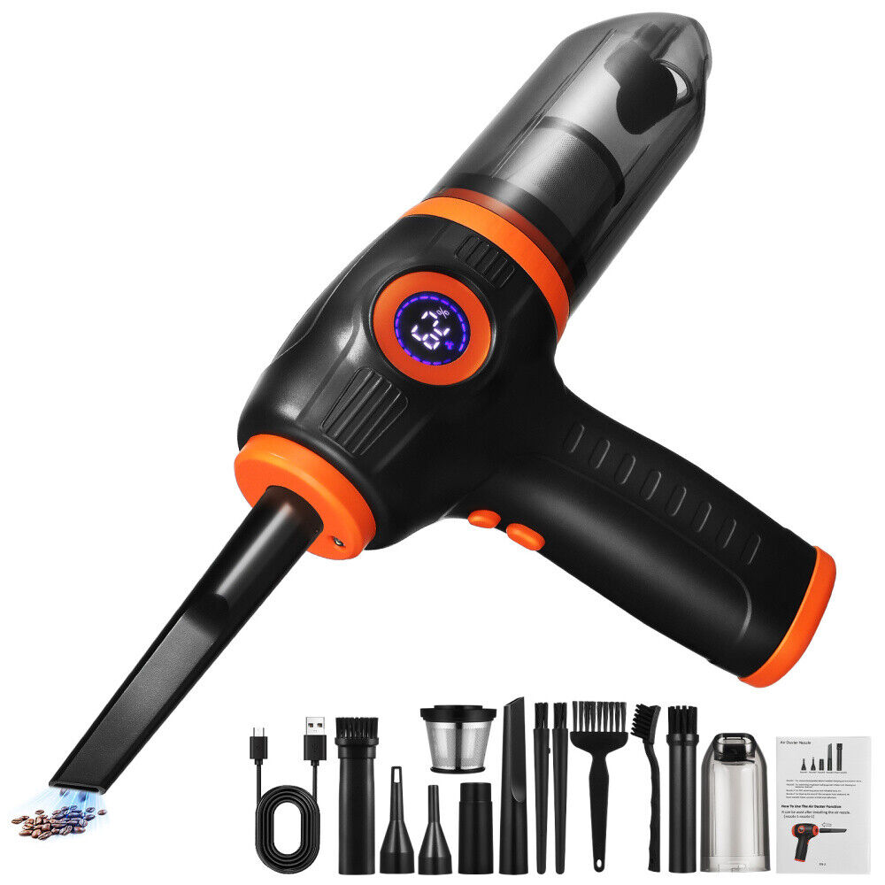 Electric Air Duster Cordless Vacuum Cleaner Air Blower for Car Computer Cleaning