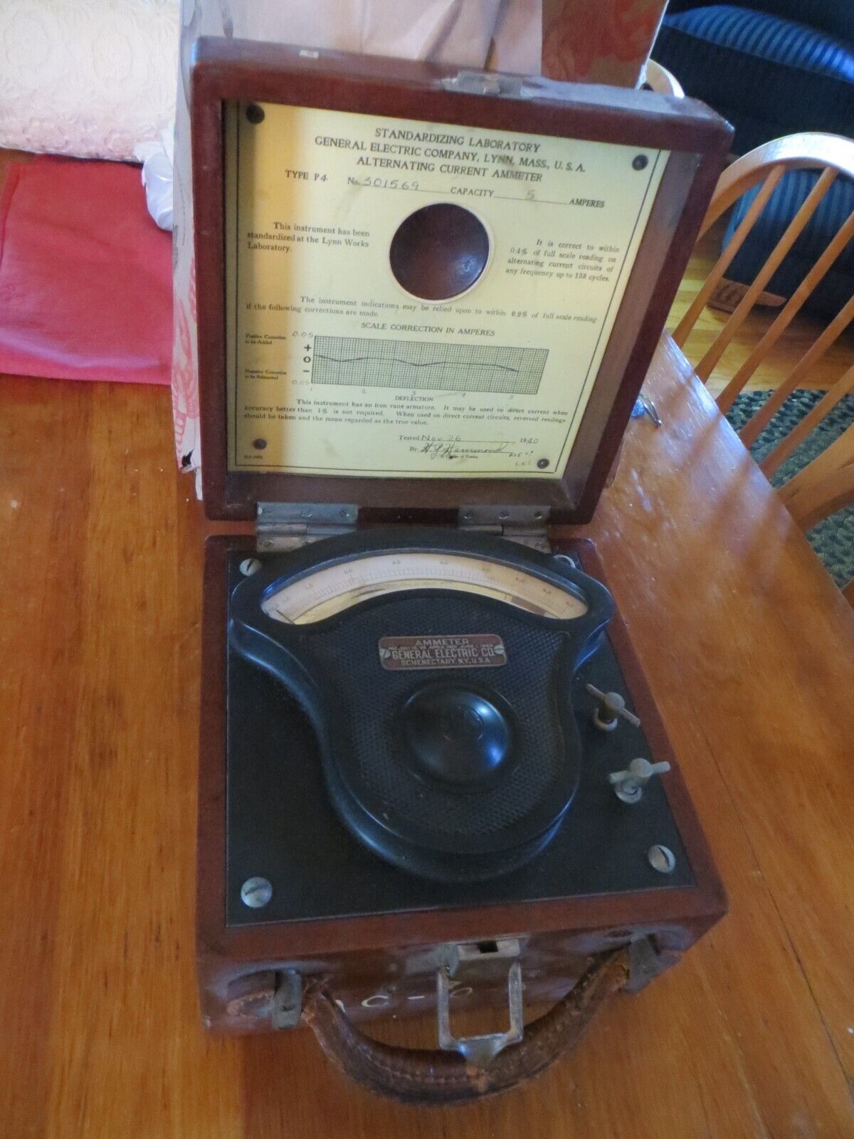 Vintage GE Industrial Antique AC AMMeter