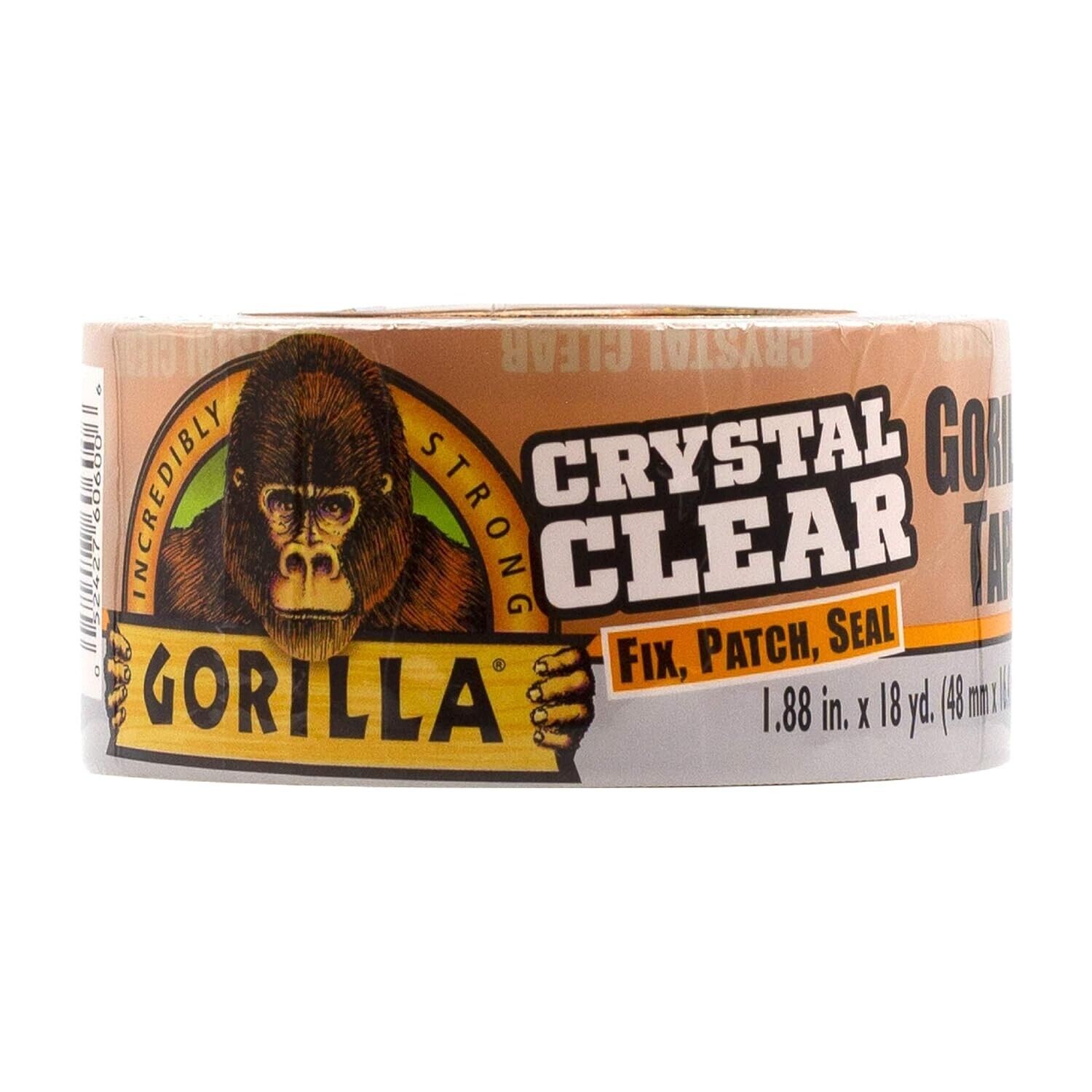 Gorilla Crystal Clear Repair Duct Tape 1.88” X 18 Yd  Clear (Pack of 1)