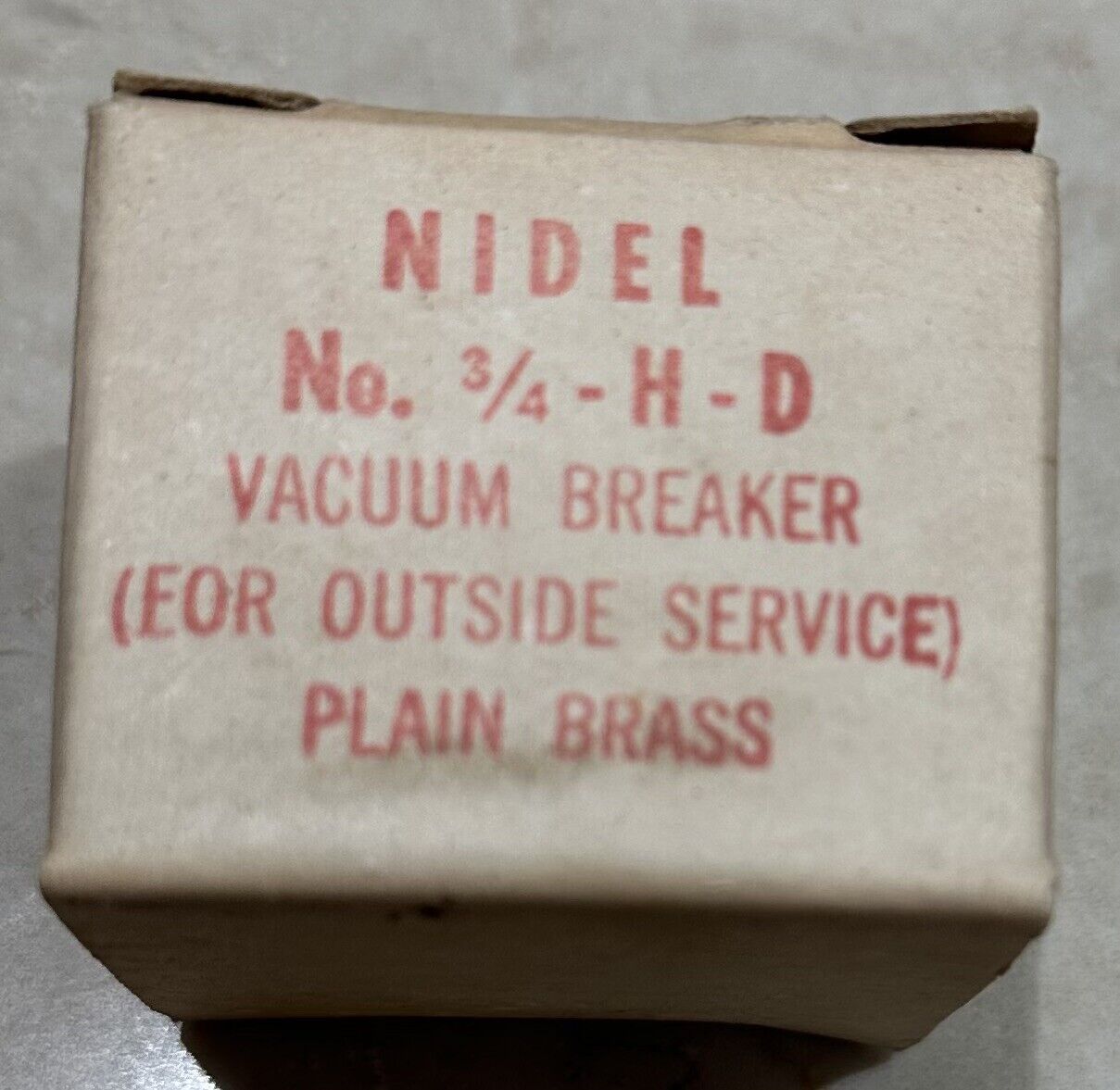 nidel brass vacuum breakers
