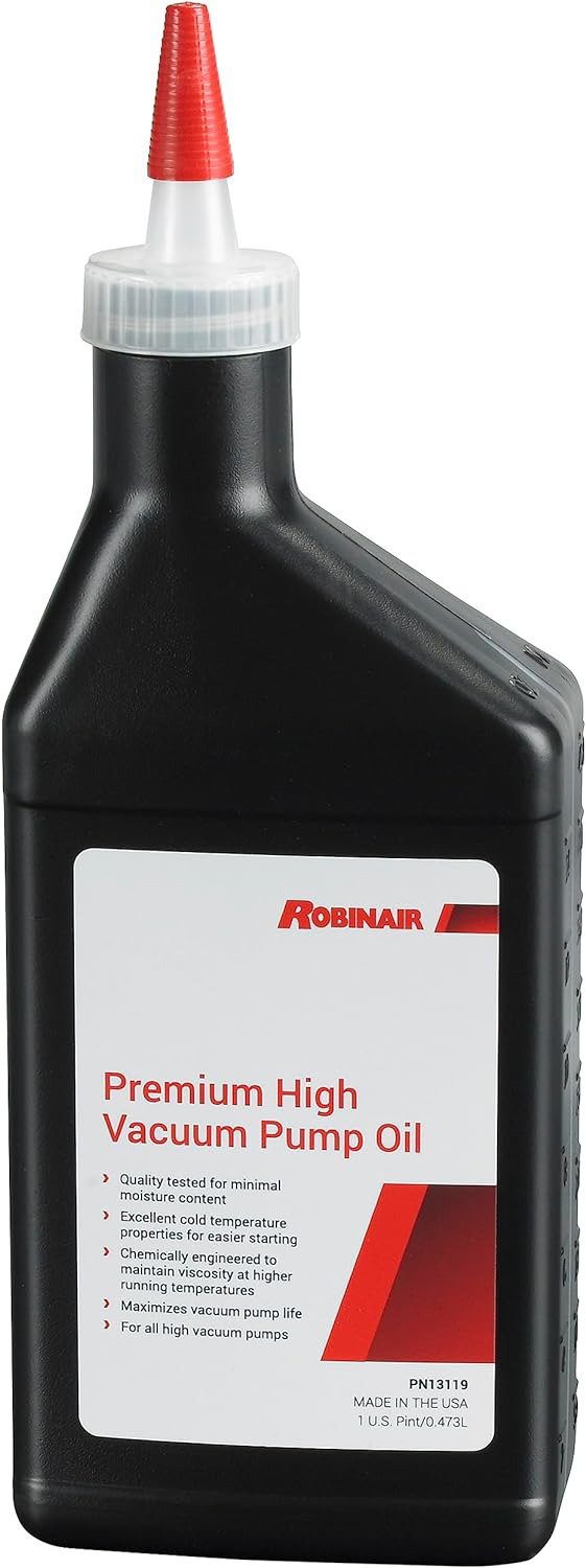 Robinair 13119 Premium High Vacuum Pump Oil; 1 Pint Single