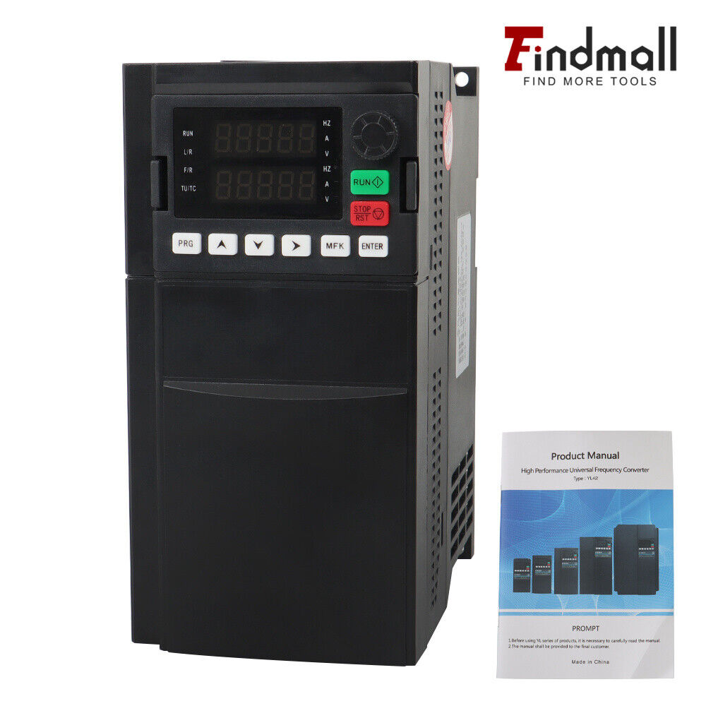 Single To 3 Phase 7.5KW 10HP 220V Variable Frequency Drive Inverter CNC VFD