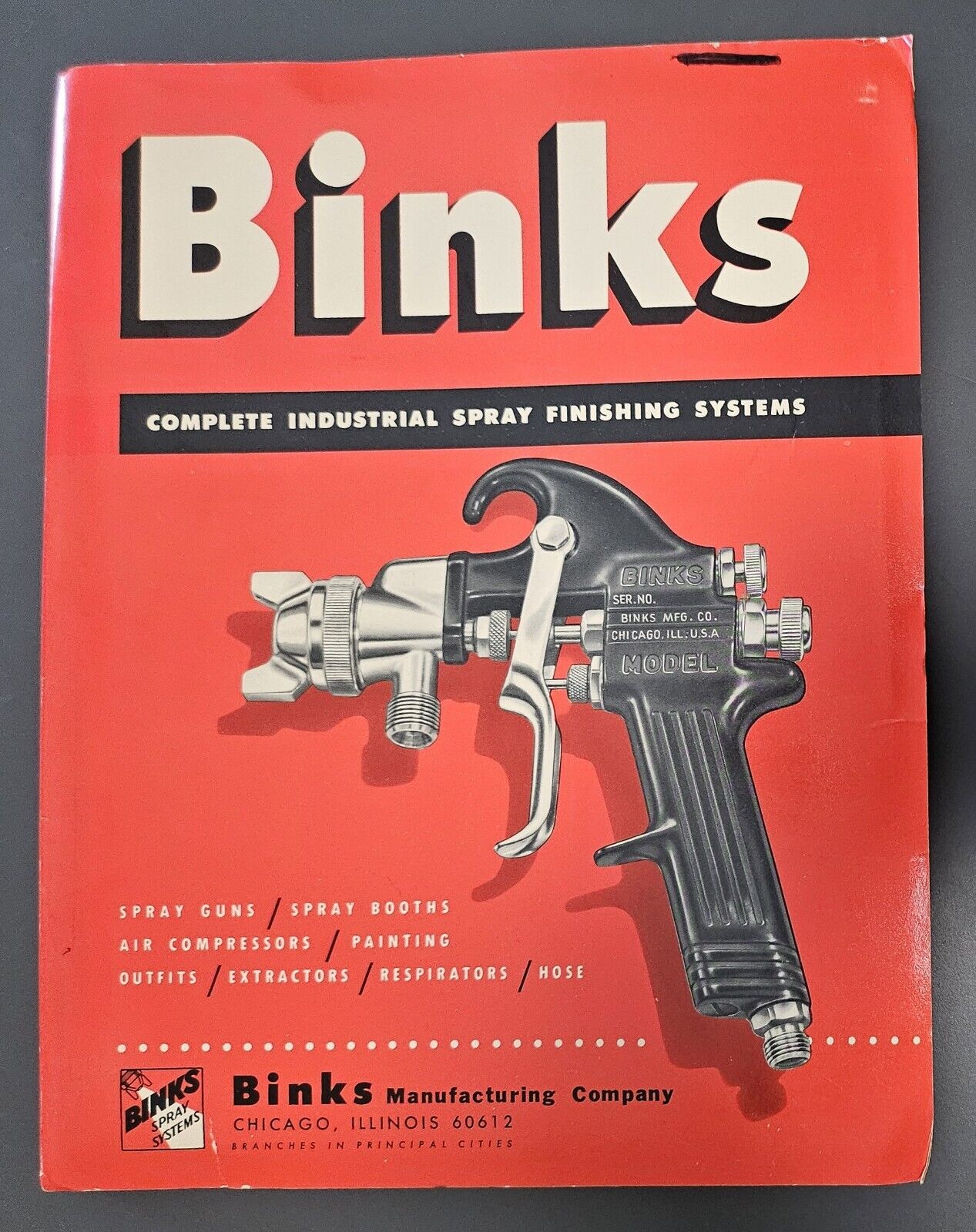 BINKS COMPLETE INDUSTRIAL SPRAY FINISHING SYSTEMS Catalog - VINTAGE 1969