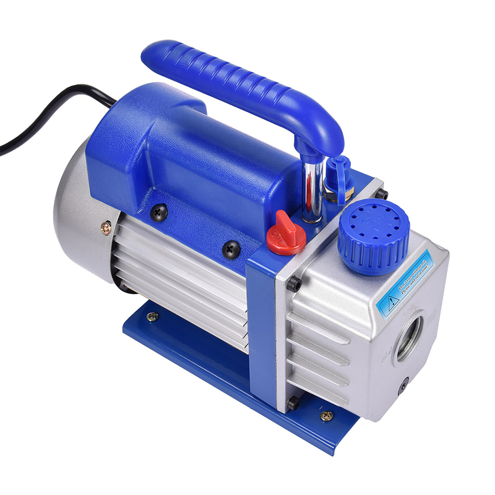 NEW 4CFM Vacuum Pump 110V HVAC Rotary Vane Air Conditioning Vacuum Pump Blue