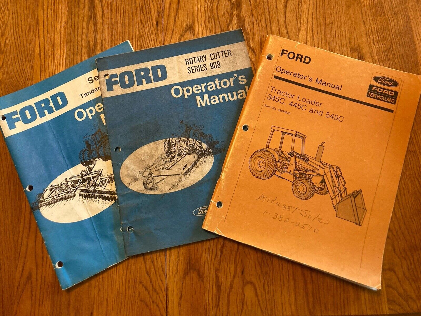 Vintage Ford New Holland Tractor And Equipment Operator’s Manuel’s.