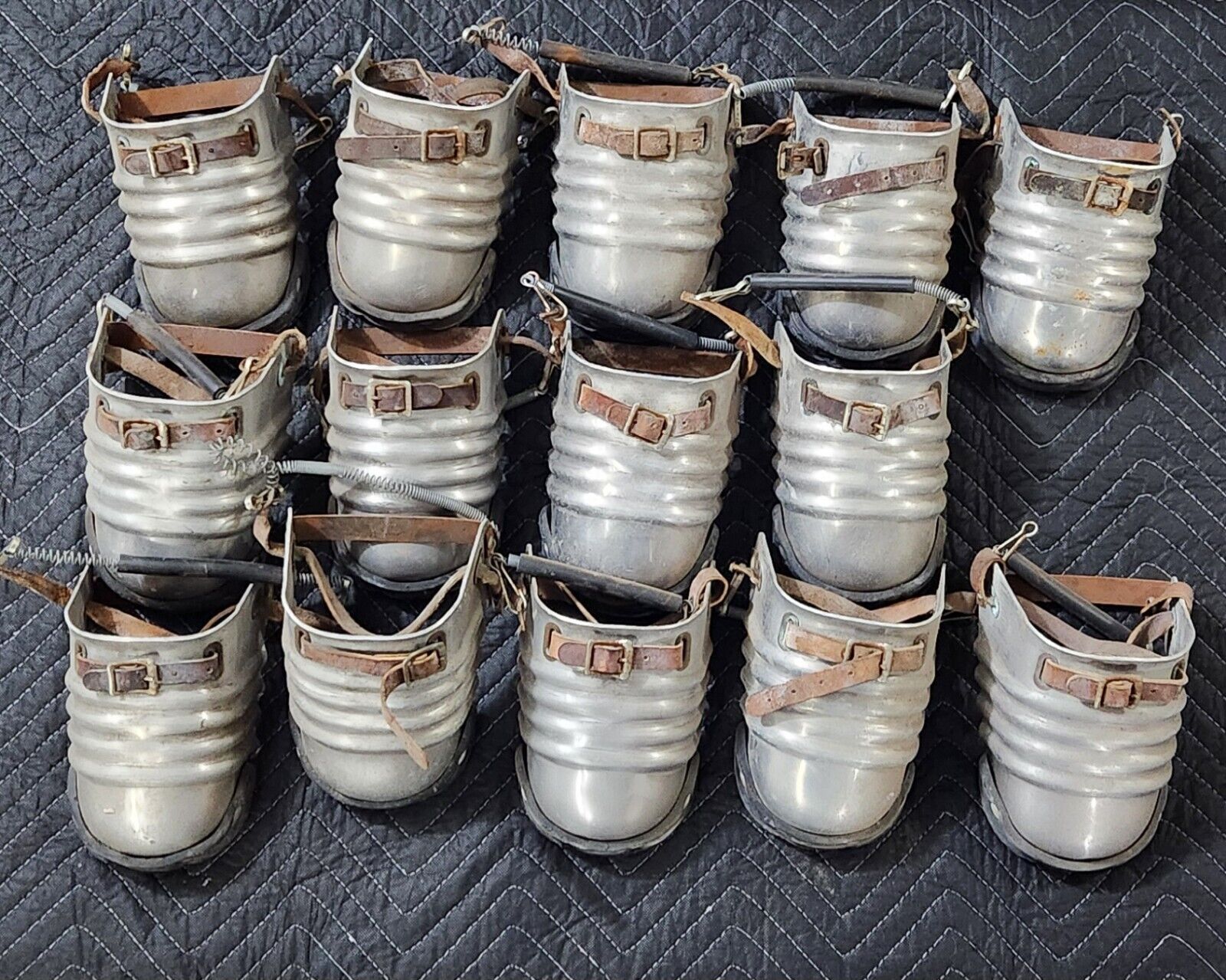 Metal Foot Guards #200 / PPE Over Shoe Boot  7 Pairs Used Vintage 