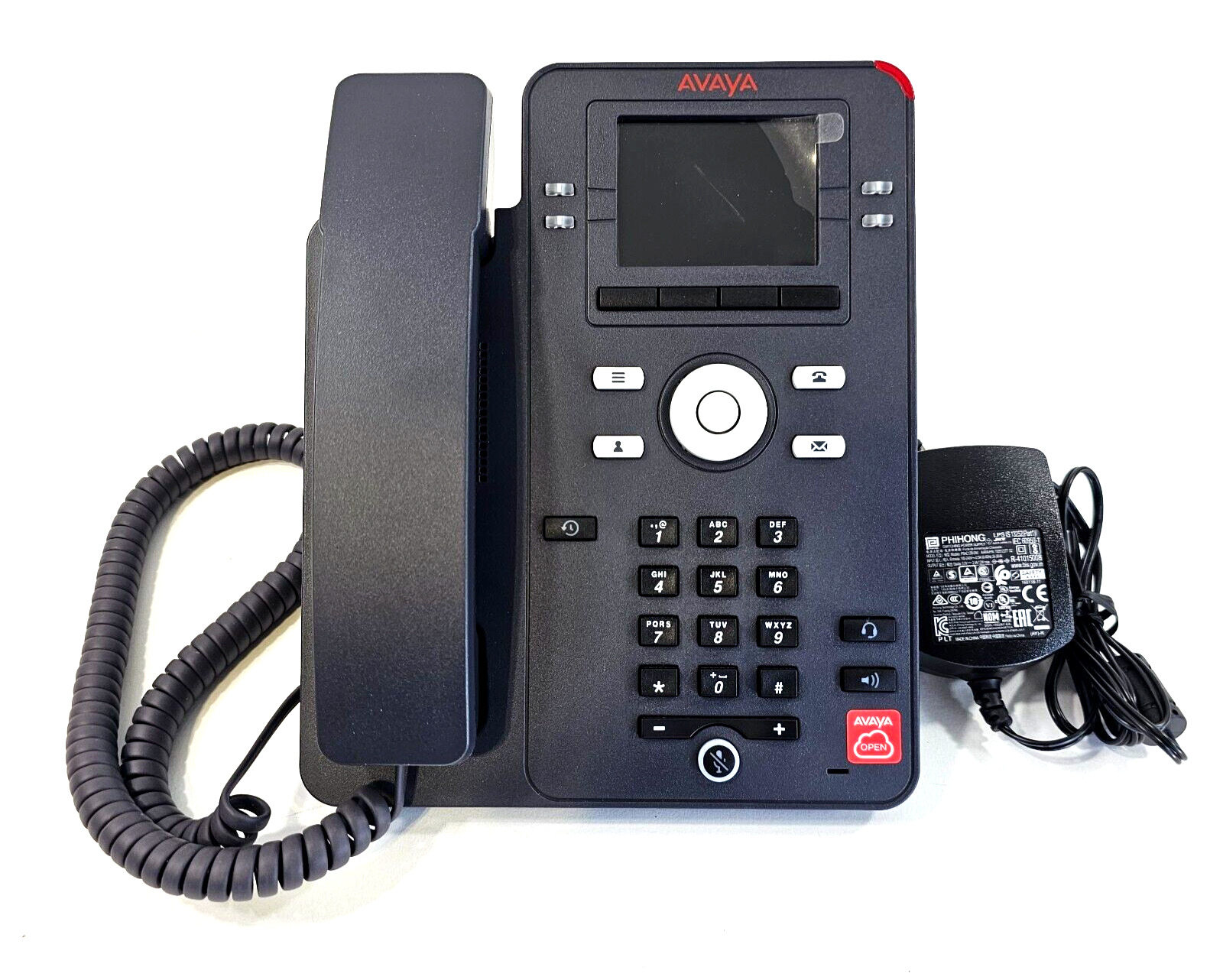 Avaya J139 VoIP 4-Line Business Phone 700513917 with AC Adapter - Tested