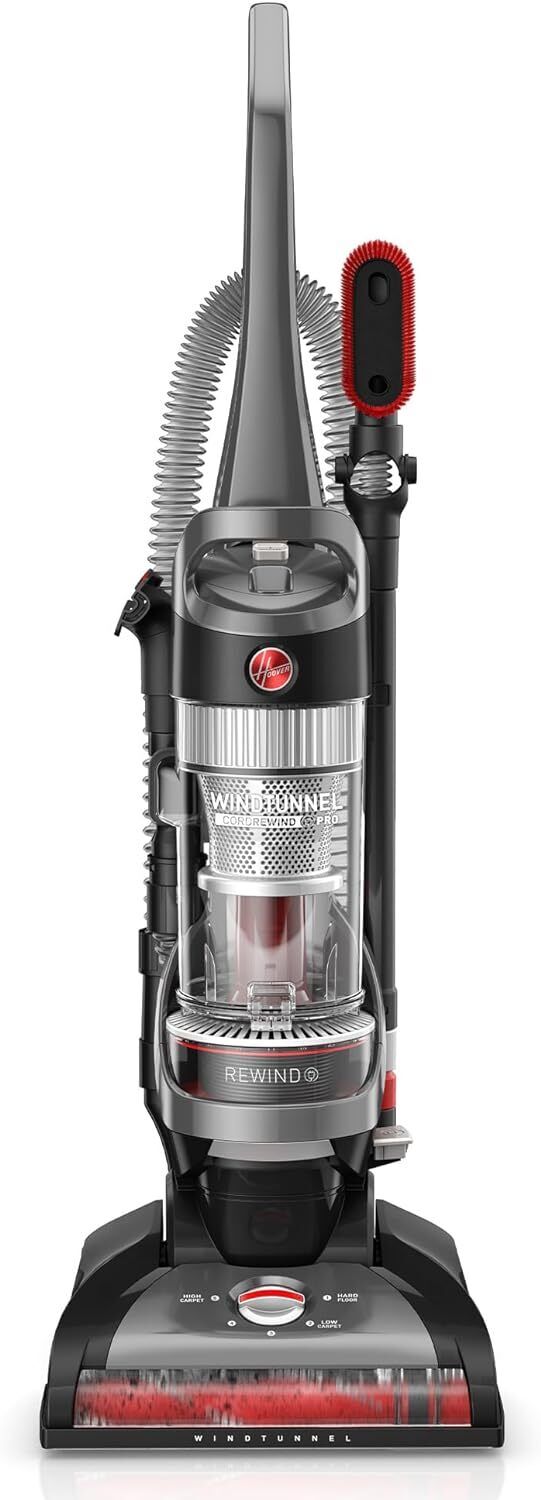 Hoover WindTunnel Cord Rewind Pro Bagless Upright Vacuum Cleaner, For Carpet and