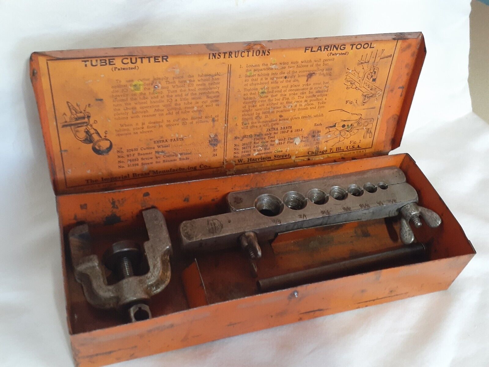 Vintage Imperial Tubing Tool Kit #1226-F Flaring Tool Chicago USA