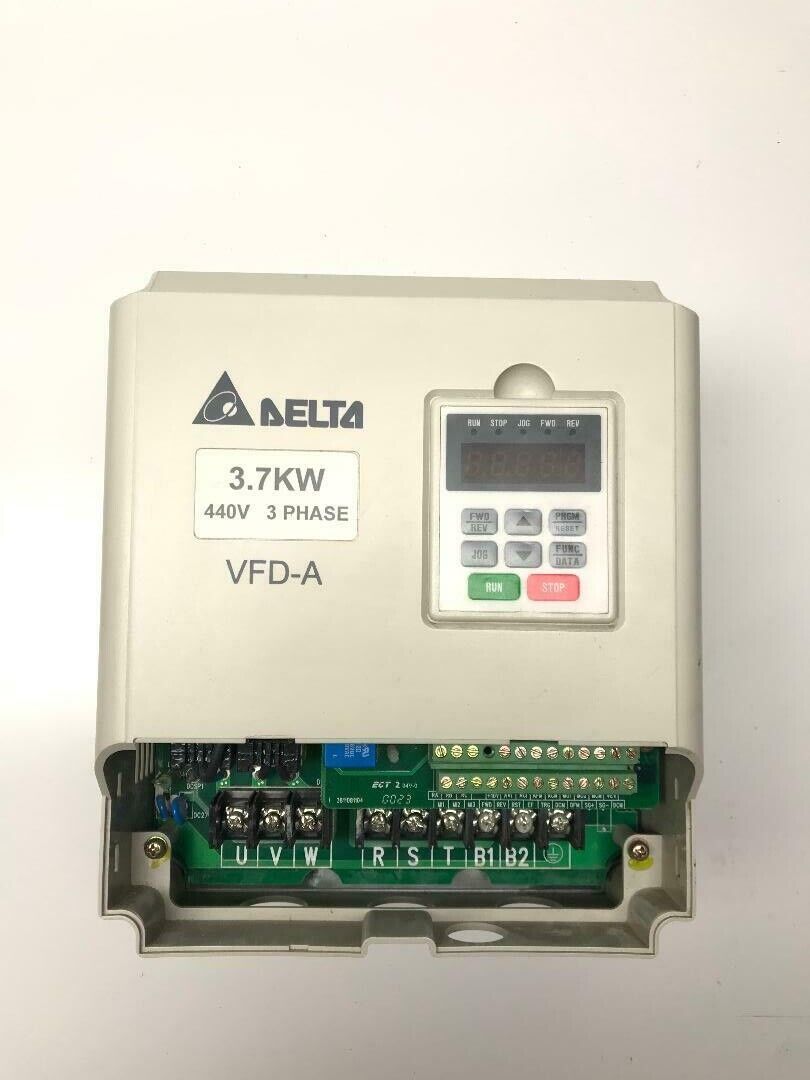 Delta VFD037A43A 5hp 380 - 480V 8.5A Variable Frequency AC motor Drive 