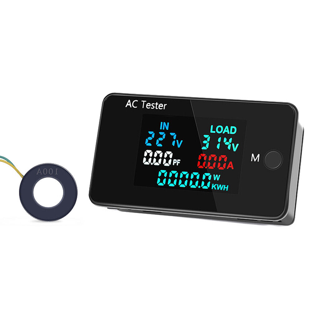 AC Dual Voltage Digital Tester 0-500V Voltmeter 0-100A Ammeter Professional Z2P7