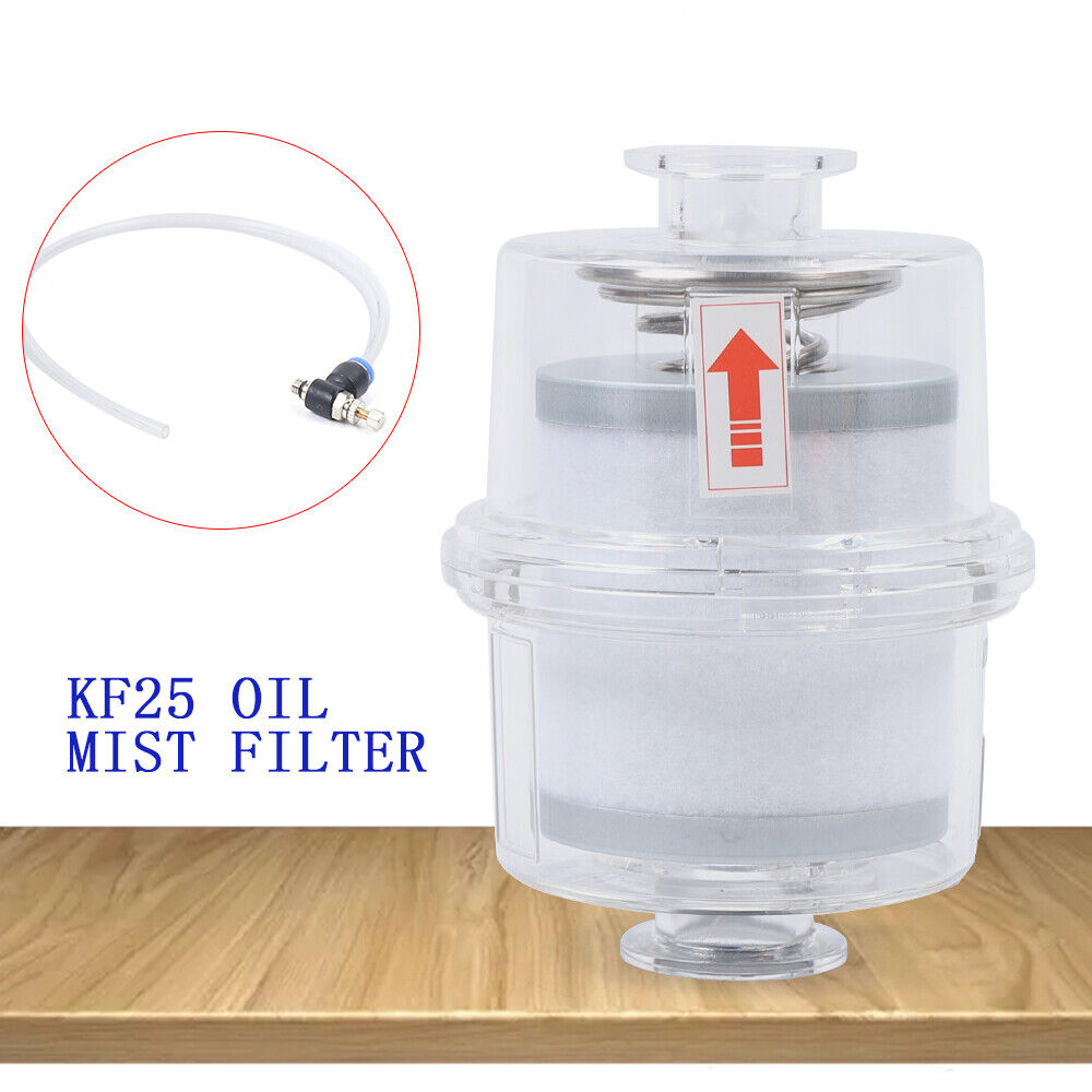 Oil Mist Filter Vacuum Pump Fume Separator Exhaust Filter KF25 Interface Tool