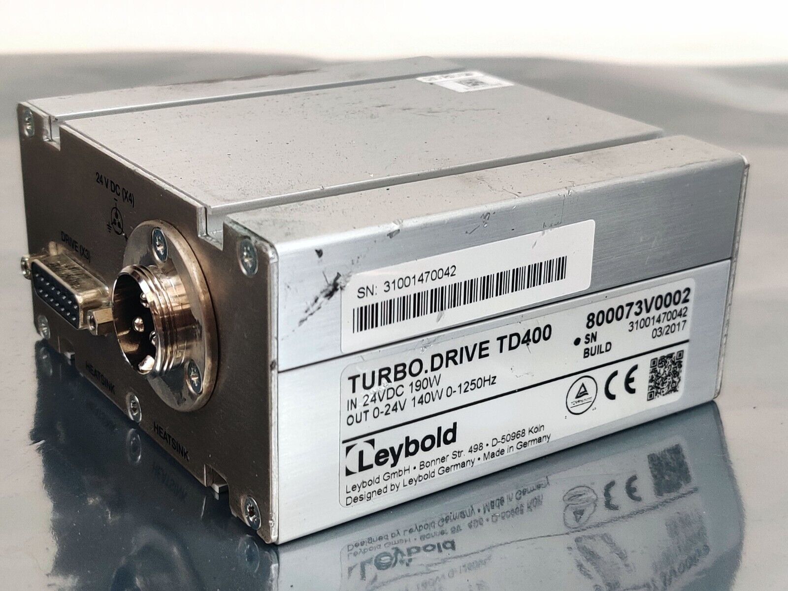 Leybold TD400 Turbo Drive Vacuum Pump Controller CTRL 800073V0002