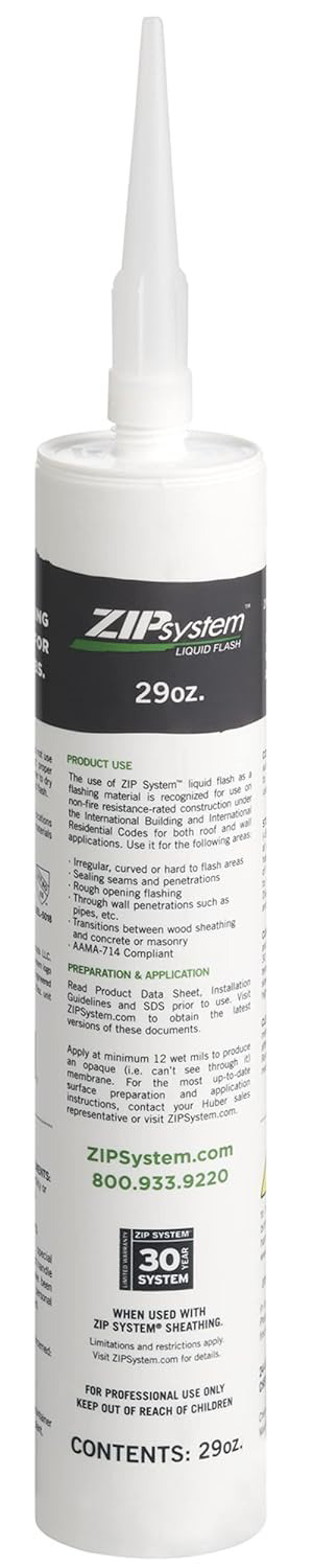 ZIP System Liquid Flash | 29 oz. Cartridge | Weather-Resistant | Flashing Sea...