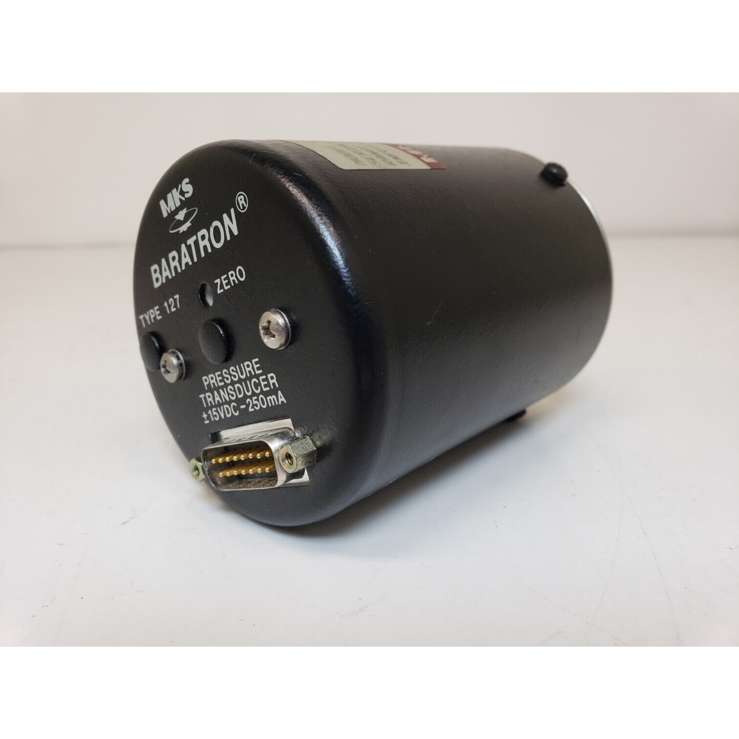 MKS BARATRON PRESSURE TRANSDUCER TYPE 127 .1 TORR 127AA-000-.1A