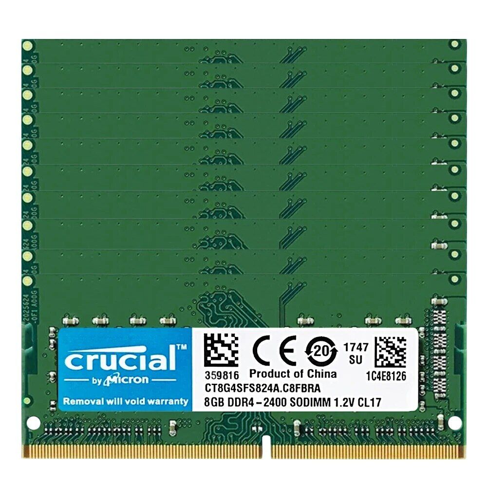 10 PCS SODIMM Memory RAM DDR4 4GB 8GB 16G 2133MHZ 2400MHZ 2666MHZ PC4 For Laptop