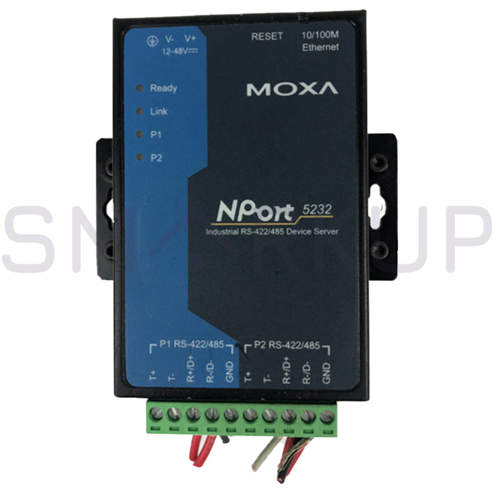 Used & Tested MOXA NPORT5232 2 Port RS422/485 Ethernet Device Server