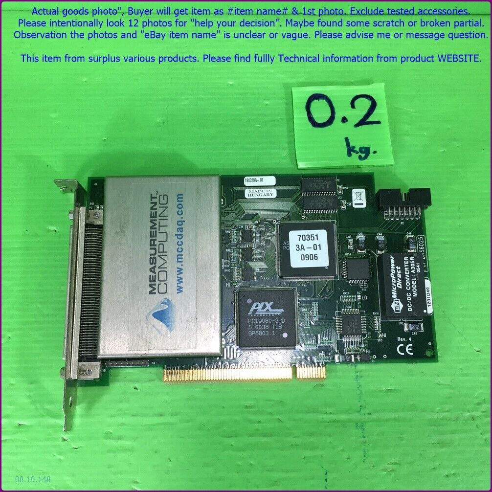 Measurement Computing PCI-DAS6025, Analog & DIO Card as photo, sn:rφm, Promotion