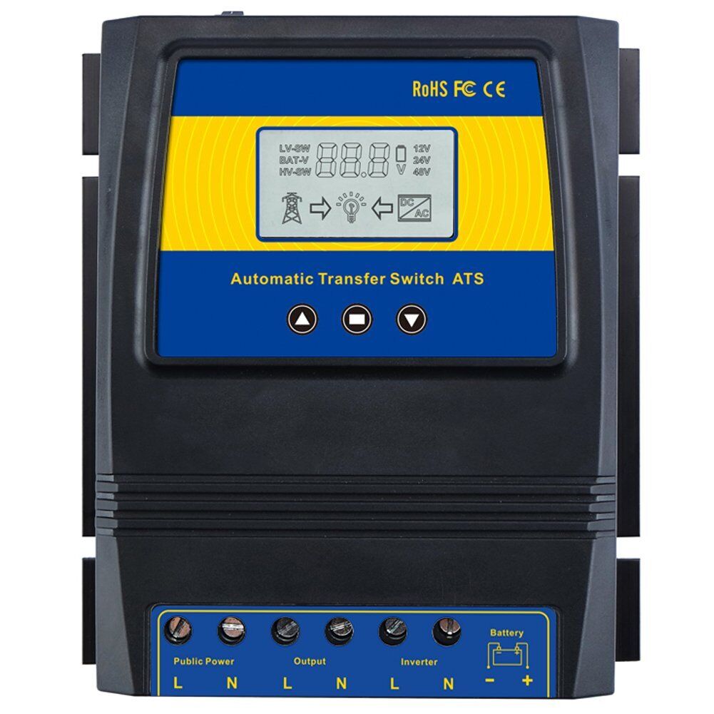 MOES Dual Power Solar Wind Charge Controller 50A 5500W Automatic Transfer Switch